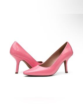 Linea Paola Polina Pink Patent Heels Size 9 NIB